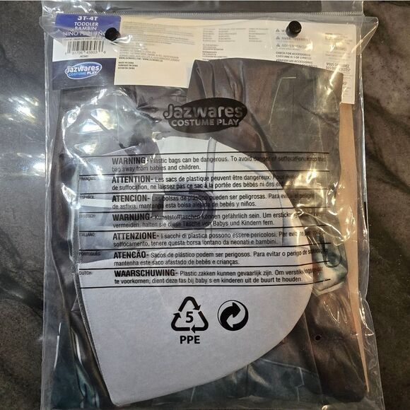 New STAR WARS Toddler Mandalorian Costume Boys Halloween Costume 3T-4T - Picture 8 of 8